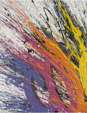 Colors White. 2016. Acrylique sur carton. Signée de Jérémy Besset