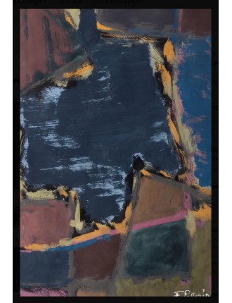 Composition abstraite. Gouache sur papier. Signée et datée en bas à droite 1966 de Francis Pellerin