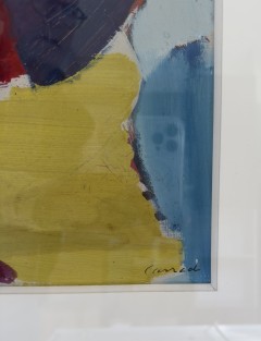 Composition abstraite. Huile sur toile. 1964. Signée en bas à droite de Michel Carrade
