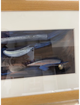 Composition abstraite. Gouache sur papier. Signée et datée 61 de James Pichette