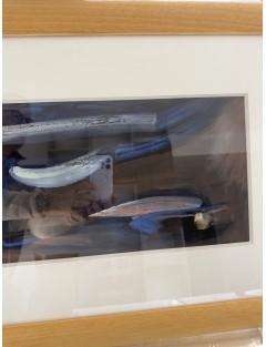 Composition abstraite. Gouache sur papier. Signée et datée 61 de James Pichette