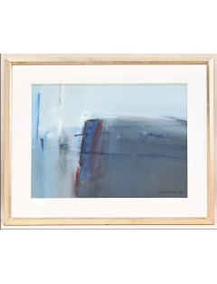 "Douceur du matin". Gouache sur papier. Signée et datée 1993 de Arthur Grosemans