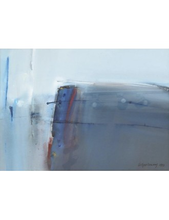 "Douceur du matin". Gouache sur papier. Signée et datée 1993 de Arthur Grosemans