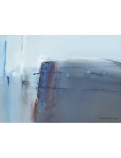"Douceur du matin". Gouache sur papier. Signée et datée 1993 de Arthur Grosemans