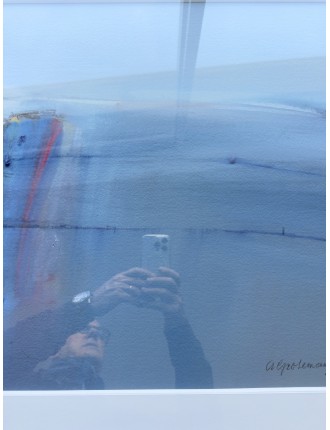"Douceur du matin". Gouache sur papier. Signée et datée 1993 de Arthur Grosemans