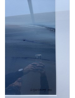 "Douceur du matin". Gouache sur papier. Signée et datée 1993 de Arthur Grosemans