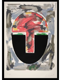 Sérigraphie sur vélin d'Arches. Epreuve d'artiste EA 12/50 de Rafael Canogar