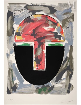 Sérigraphie sur vélin d'Arches. Epreuve d'artiste EA 12/50 de Rafael Canogar
