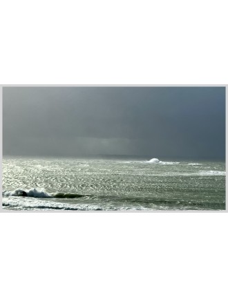 4 Photos sur tirage papier en couleur, "Mer à Quiberon".
