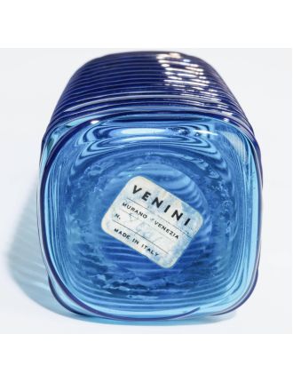 Vase - Paolo Venini- Bouteille à "Fili" avec bouchon. Modèle de 1952. Production