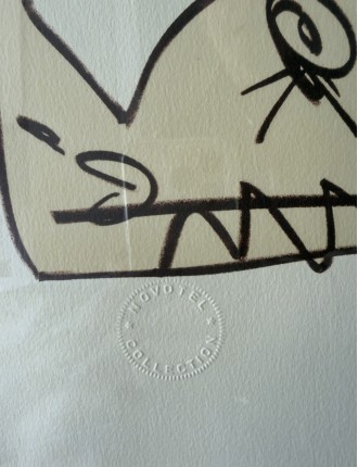 Lithographie Le printemps. 1996. Signée au crayon par l'artiste et numérotée 42/150 de Antonio Saura