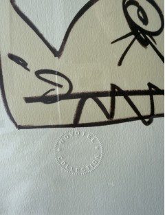 Lithographie Le printemps. 1996. Signée au crayon par l'artiste et numérotée 42/150 de Antonio Saura