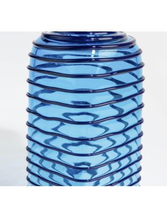 Vase - Paolo Venini- Bouteille à "Fili" avec bouchon. Modèle de 1952. Production
