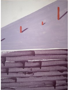 La Table Mauve. 1979. Huile sur toile. Signée et datée en bas à droite de François Arnal