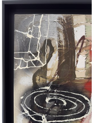 Le Jardin aux Fleurs Carnivores. Série des Rencontres. 1992. Huile sur toile. Signée et datée de François Arnal