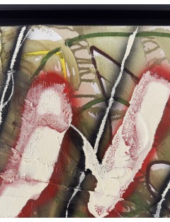 Le Jardin aux Fleurs Carnivores. Série des Rencontres. 1992. Huile sur toile. Signée et datée de François Arnal
