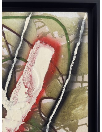 Le Jardin aux Fleurs Carnivores. Série des Rencontres. 1992. Huile sur toile. Signée et datée de François Arnal