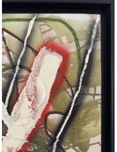 Le Jardin aux Fleurs Carnivores. Série des Rencontres. 1992. Huile sur toile. Signée et datée de François Arnal