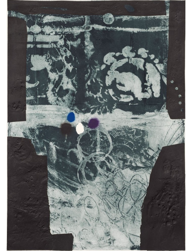 Souvenir du Park Güell, 1969. Aquatinte et gravure au carborundum sur vélin de Antoni Clavé