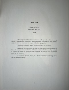 Derrière le Miroir n°207 - Cinq livre gravé. Paris, Maeght Éditeur, janv. 1974