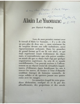Derrière le miroir n°176. Le Yaouanc. Février 1969. Edition Maeght.