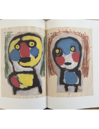 Livre Karel Appel. Art psychopathologique Carnet 1948 - 1950. Dessins et gouaches. Ides et Calendes.