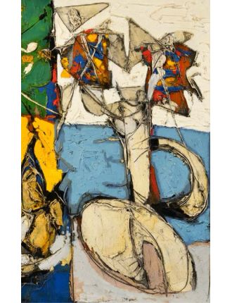Nature morte au vase de fleurs, 1961. Huile sur toile. Claude Venard