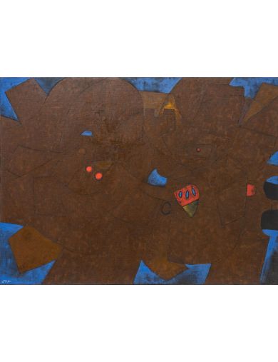 Nocturne. Huile sur toile. Signé en bas à droite. George Collignon