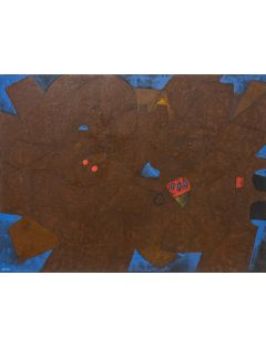 Nocturne. Huile sur toile. Signé en bas à droite. George Collignon