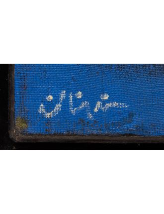 Nocturne. Huile sur toile. Signé en bas à droite. George Collignon