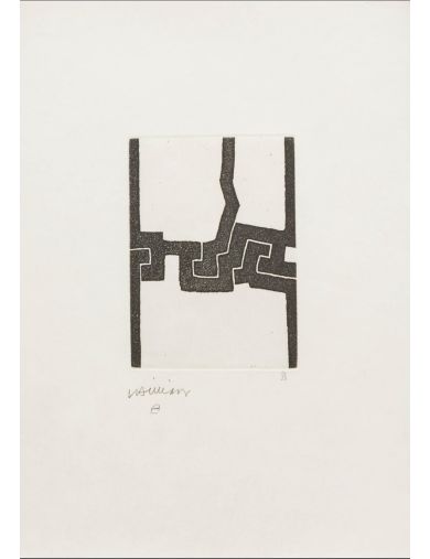 Eau-forte sur papier kozo de Eduardo Chillida