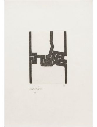 Eau-forte sur papier kozo de Eduardo Chillida