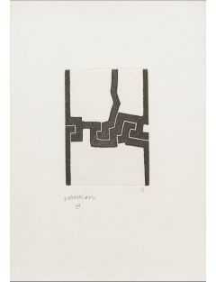 Eau-forte sur papier kozo de Eduardo Chillida