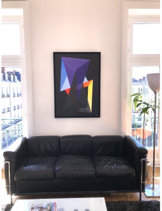 Eclosion géométrique. 2018. Acrylique sur toile de Arthur Dorval