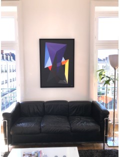 Eclosion géométrique. 2018. Acrylique sur toile de Arthur Dorval