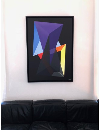 Eclosion géométrique. 2018. Acrylique sur toile de Arthur Dorval