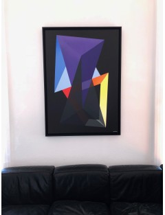 Eclosion géométrique. 2018. Acrylique sur toile de Arthur Dorval