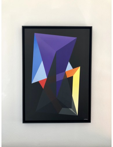 Eclosion géométrique. 2018. Acrylique sur toile de Arthur Dorval