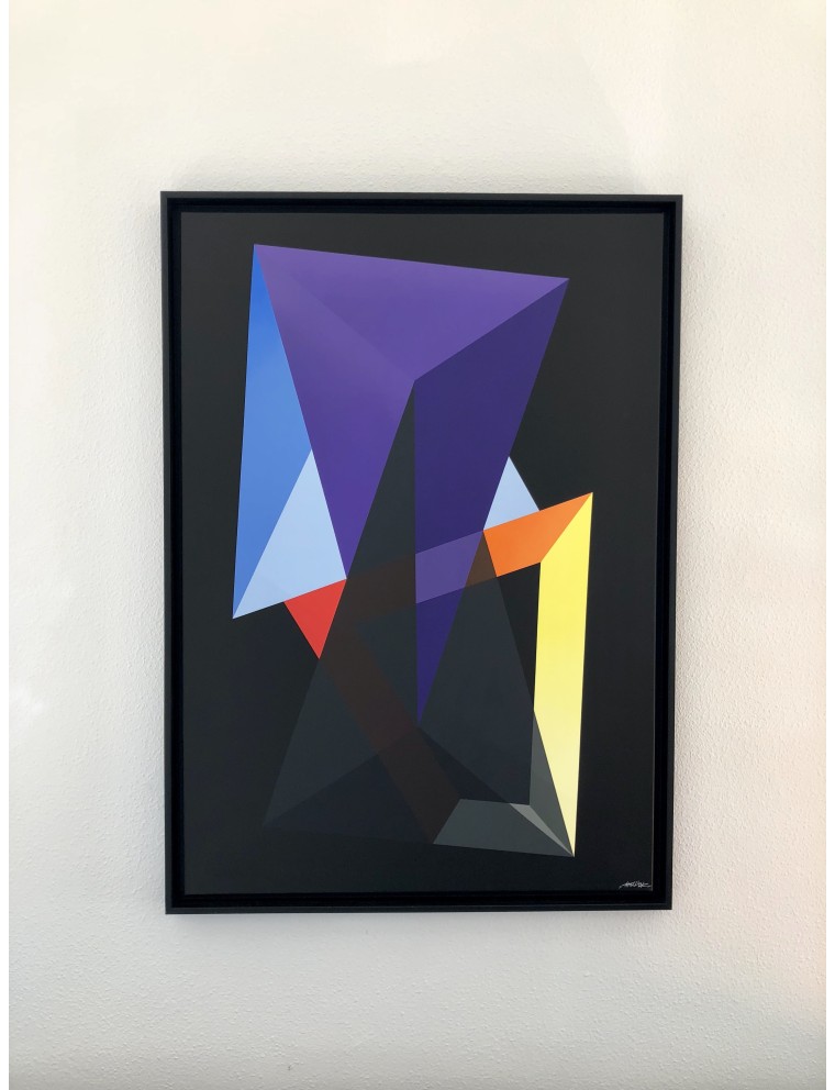 Eclosion géométrique. 2018. Acrylique sur toile de Arthur Dorval
