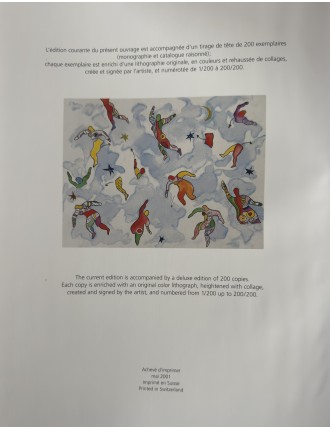 La danse éclatée. 2000. Lithographie et collage, signée de Niki de Saint Phalle