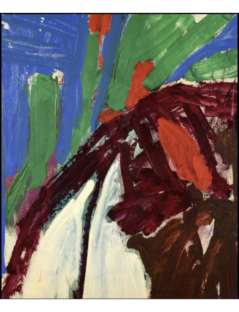 Composition abstraite. Huile sur toile, 1960, signée, datée. Alain Jacquet Composition abstraite. Huile sur toile, 1960, signée, datée. Alain Jacquet