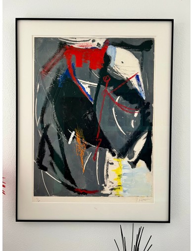 Gravure au carborundum de Jean Miotte