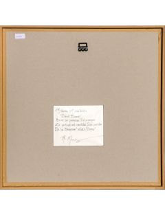 David Bowie, calligraphie a l'encre sur papier de Athena Menekratis