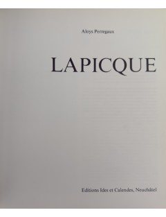 Livre Lapicque de Aloys Perregaux aux Editions Ides et Calendes. 2003