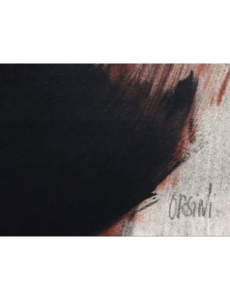 Composition en rouge et noir de Monique Orsini