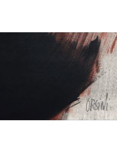 Composition en rouge et noir de Monique Orsini