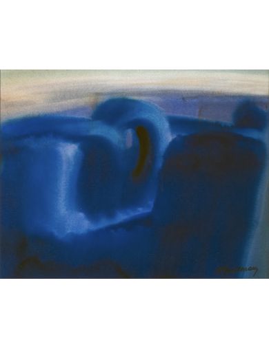Arthur Grosemans – Technique mixte – 1969 – Poème en bleu