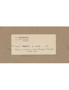 Arthur Grosemans – Technique mixte – 1969 – Poème en bleu