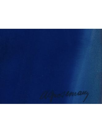 Arthur Grosemans – Technique mixte – 1969 – Poème en bleu