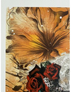 Sérigraphie sur papier d'art épais. Don't Easily Abandon The Hope. Daté et signé de l'artiste Death NYC